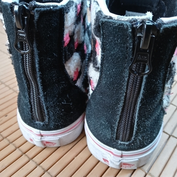 VANS Off The Wall Skateboarding Shoes. Black suede. 3 Dimension Checkerboard bla - Picture 9 of 11